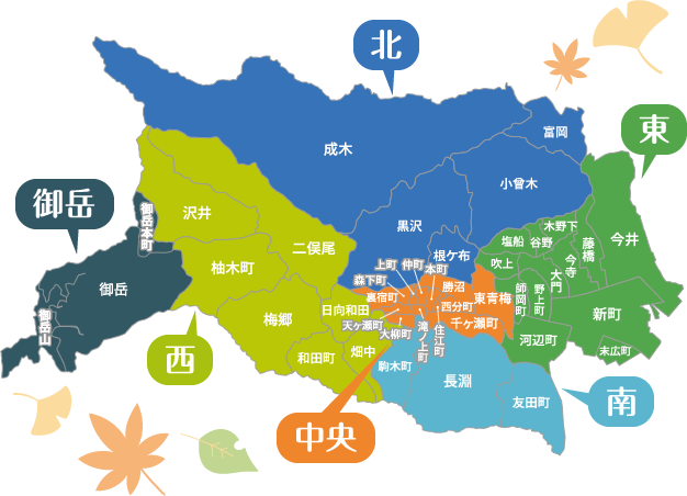 青梅市マップ